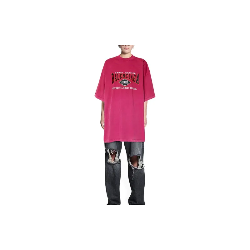 Balenciaga T Shirt Women's Pink-3