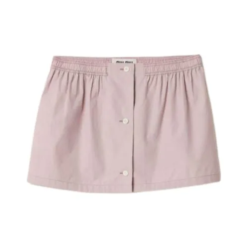 MIU MIU Casual Short Skirts Women's Pink