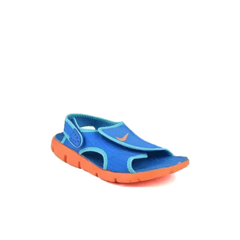 Nike Sunray Adjust 4 Anti Slip Wear Resistant Children's Sandals Blue Orange Kids'-1