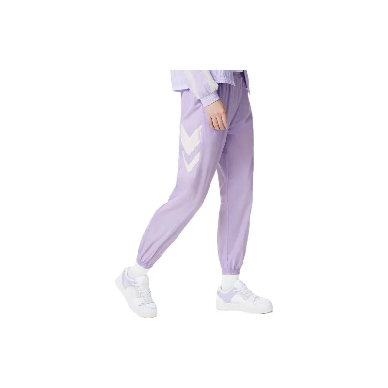 LINING Sports Life Collection Knitted Sweatpants Women's Lavender-4