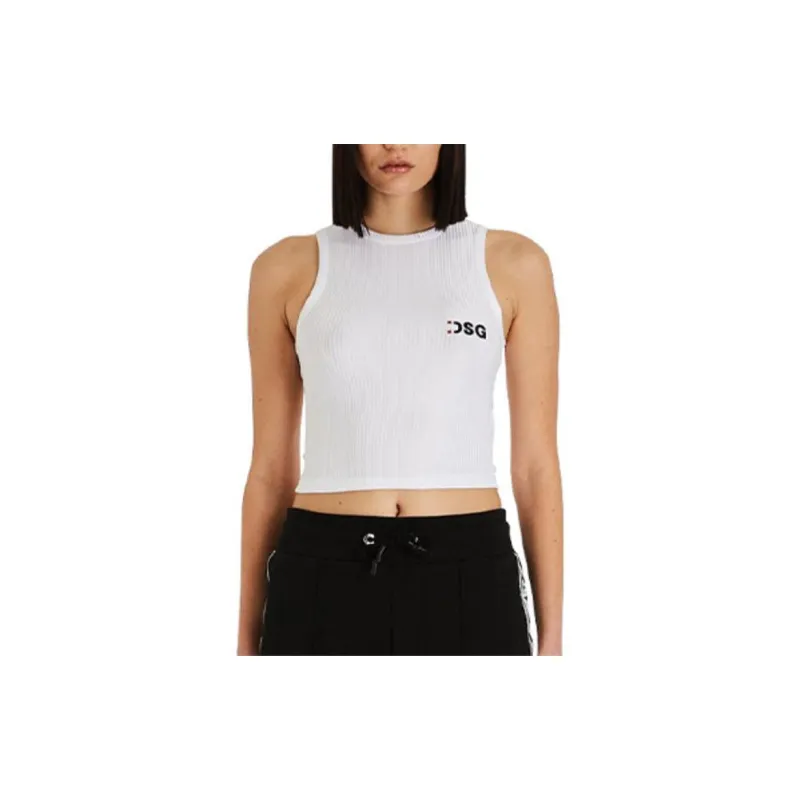 DSG DISGUSTO Tank Tops Women's White-1