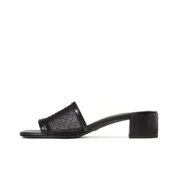 Stuart Weitzman/SW Cayman Slide Slippers Women's Black