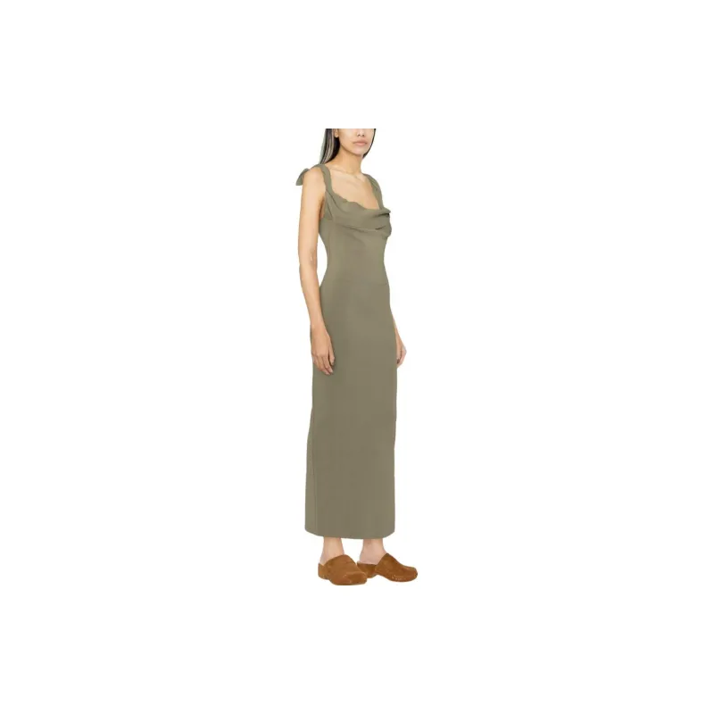 Jacquemus Sleeveless Dresses Women's Khaki-3