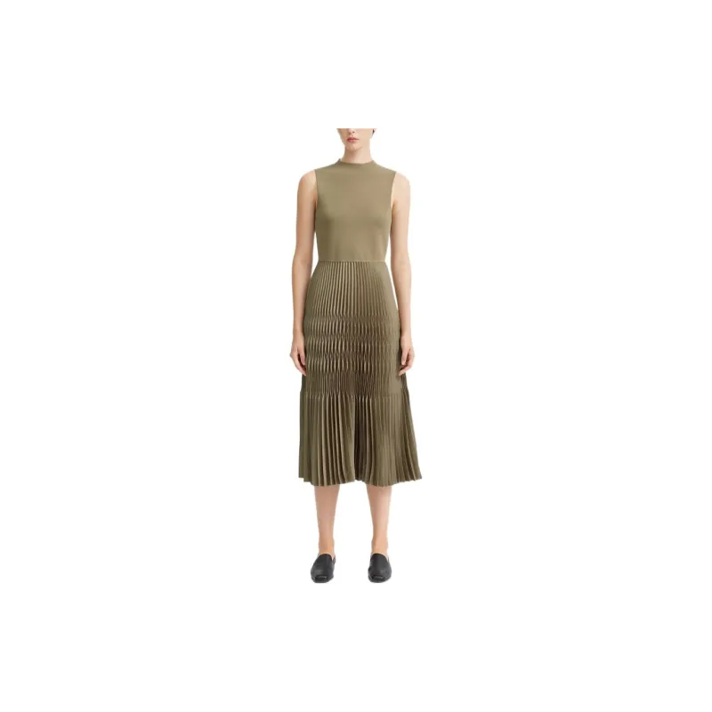 THEORY Sleeveless Dresses Women's Light Umber-2