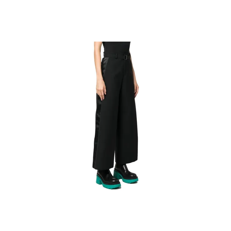Sacai Wide leg Tailored Trousers-3