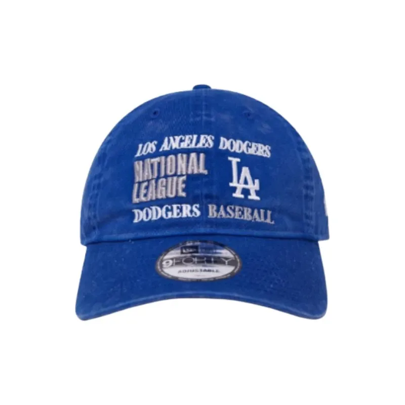 New Era Cotton Polyester Baseball Caps Unisex Blue-1