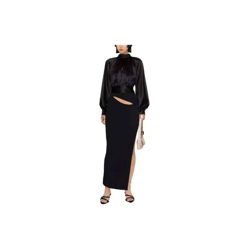 Reformation Crop Tops Women's Black-1