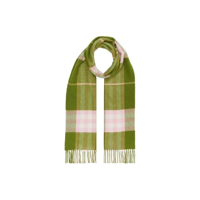 Burberry Cashmere Knit Scarves Women's Green-1