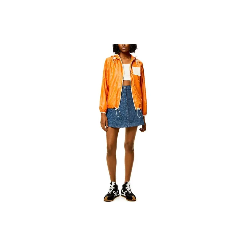 LOEWE Anagram Denim Mini Skirt 'Indigo Blue'-1