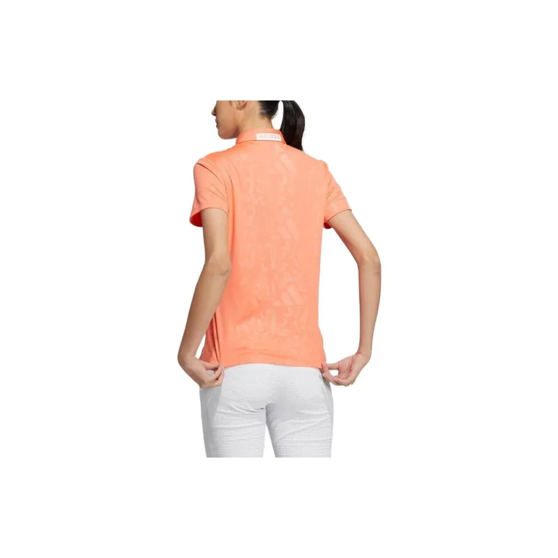 Adidas Polo Shirts Women's Coral Orange-1