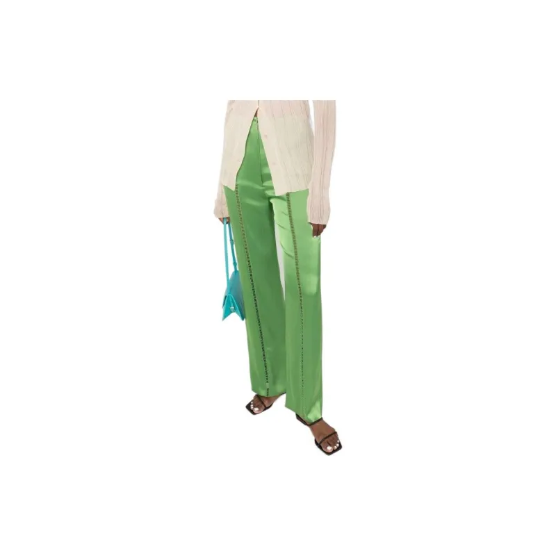NANUSHKA Knitted Sweatpants Women's Green-4