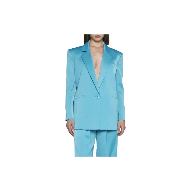 Alice + Olivia Shan Padded shoulder Rolled sleeve Blazer-1