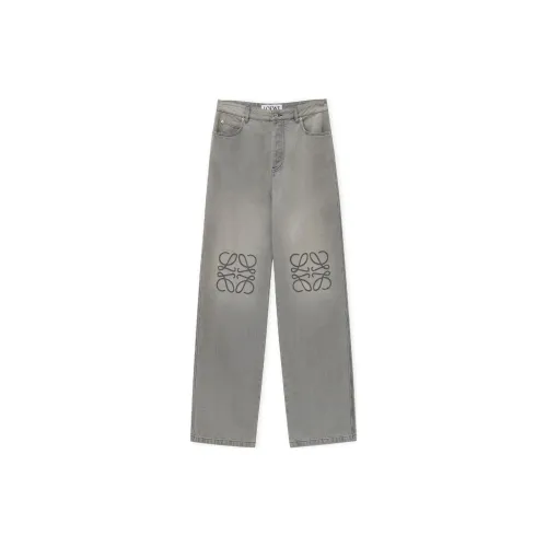 LOEWE Jeans Men Gray Mixed Color