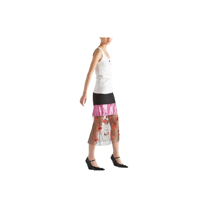 PRADA Casual Long Skirts Women's Multicolor-3