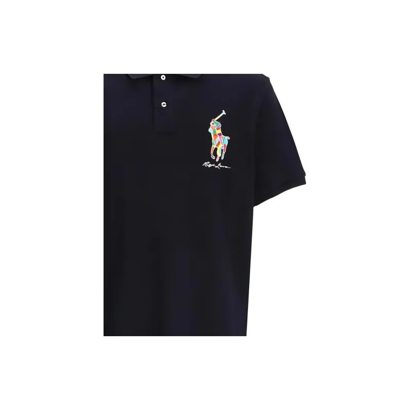 Polo Ralph Lauren FW23 Men's Pony Embroidered Polo Shirt Black-5
