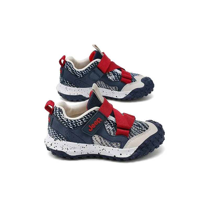 Jeep Anti Slip And Wear Resistant Breathable Kids Lifestyle Shoes Dark Blue Red Kids'-5