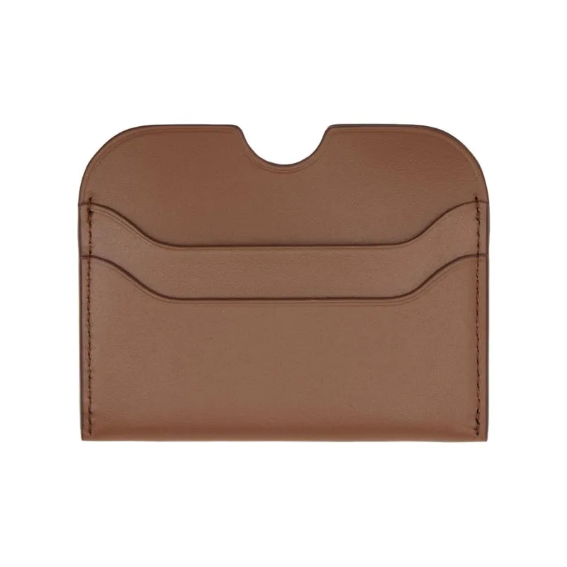 Acne Studios Calfskin Card Holder Men's Brown-1