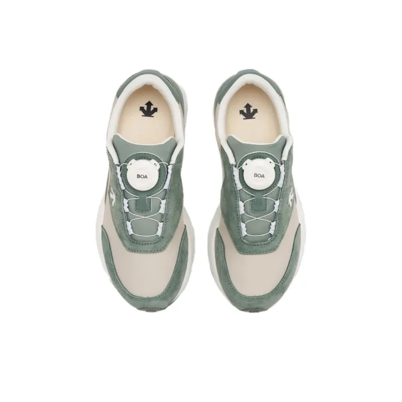DESCENTE Sports Life Collection Anti Slip Wear Resistant Kids Lifestyle Shoes Khaki Green Teenagers-3