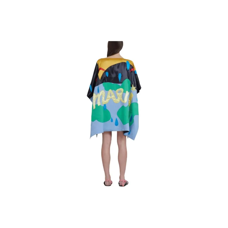 MARNI X No Vacancy Inn Co-brand Short-Sleeved Dresses Women's Multicolor-1
