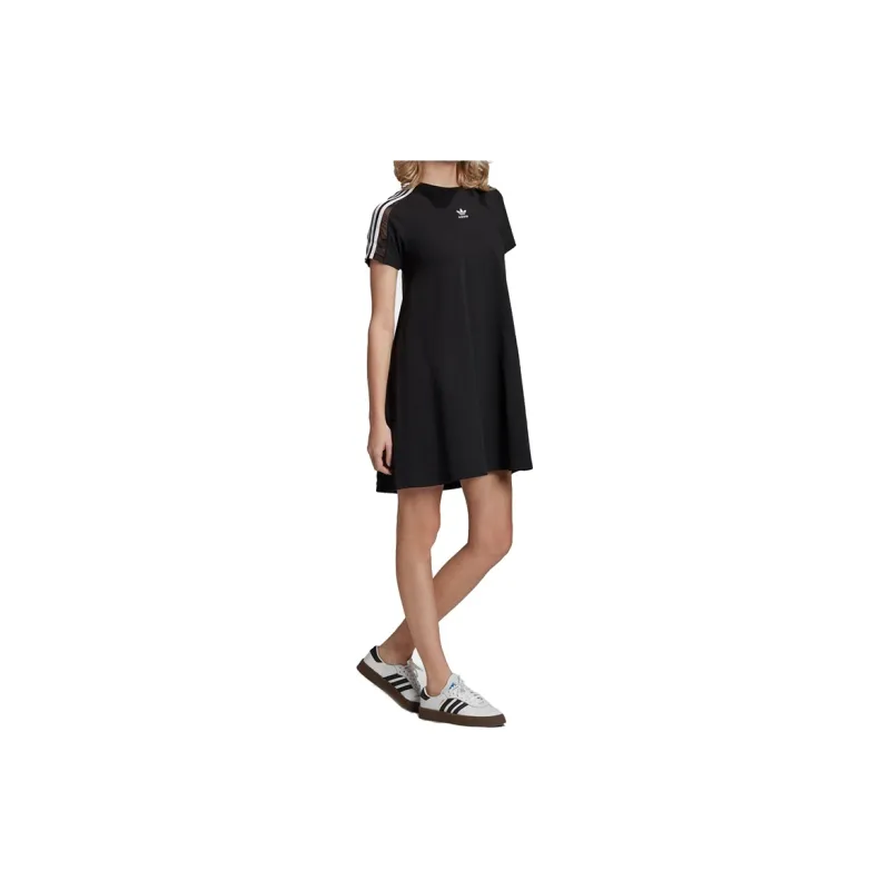 Adidas Originals Short Sleeved Dress Women's Black-2