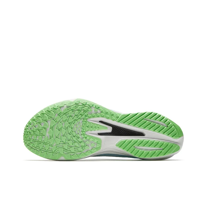 ANTA Plastic Pioneer Running Shoes Men Low Top Papyrus White/Sorrel Green/Sea Blue-4