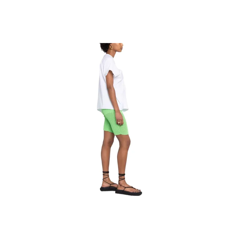 NANUSHKA Crochet Elasticated Waist Cycling Shorts-3