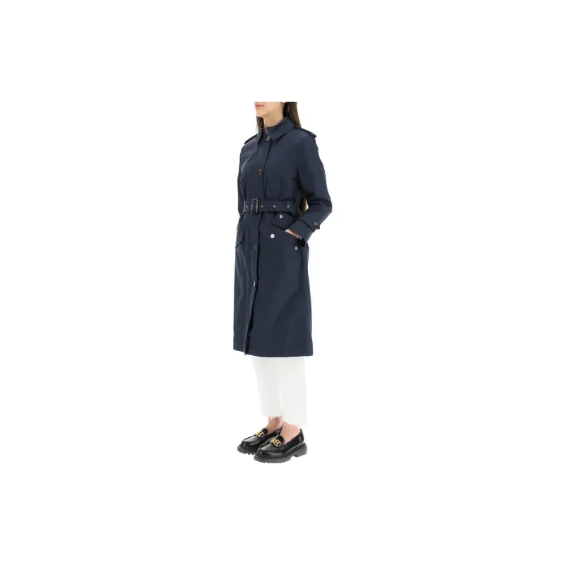 BARBOUR Trench Coats Women's Navy-1