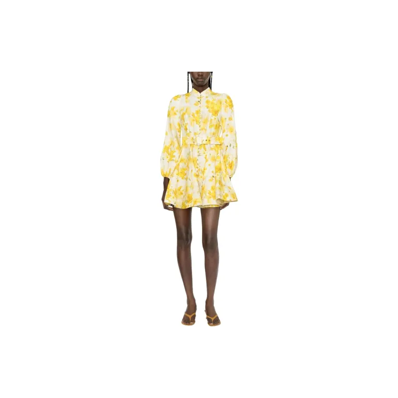 Zimmermann Long-Sleeved Dresses Women's Yellow-2