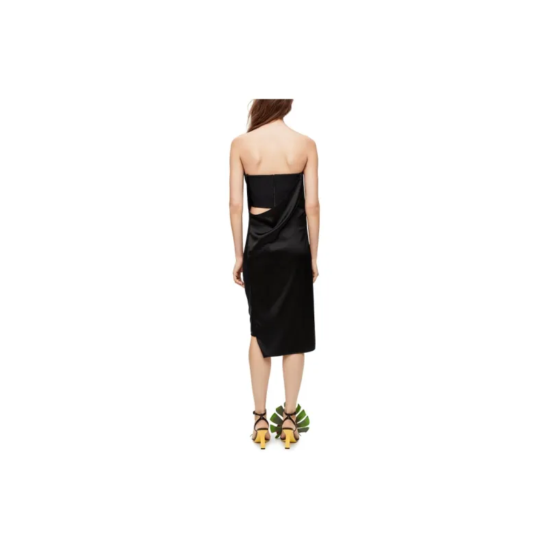 LOEWE SS23 Sleeveless Dress Women's Black-3