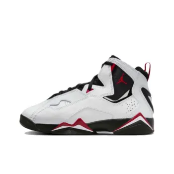 Jordan True Flight White/Varsity Red Black GS