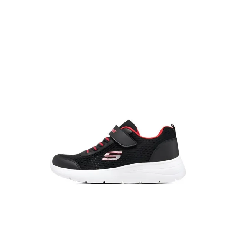Skechers Arch Fit Cushioning Wear-Resistant Low-Top Kids' Running Shoes Black Red Kids'-0