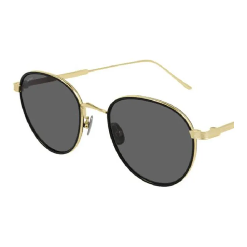 CARTIER Metal Round Sunglasses Unisex Gold-2