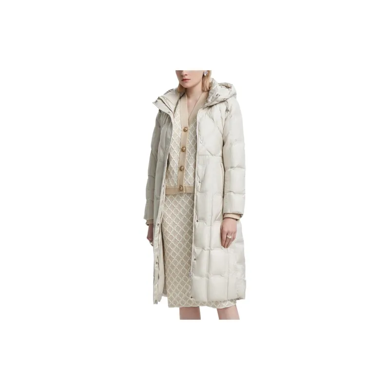 KARL LAGERFELD / Karl Lagerfeld Jeans Down Jackets Women's Ecru-5