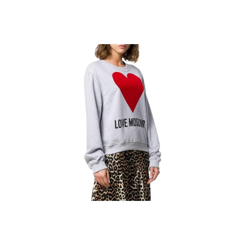 LOVE MOSCHINO Sweatshirts Women's Gray-1