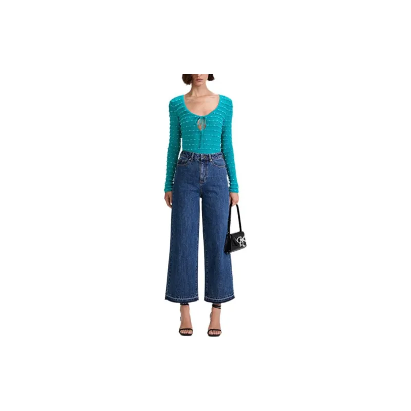 Self-portrait Knitwear Women's Turquoise-2