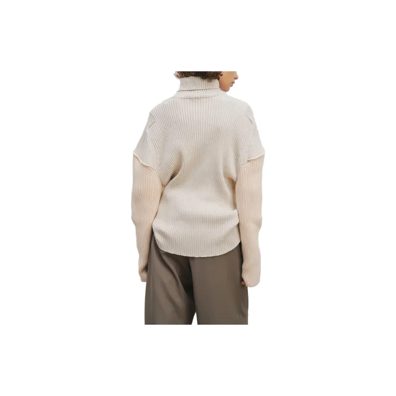 THE ROW Dua Drop shoulder Ribbed Jumper-3