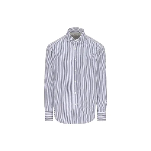 Brunello Cucinelli Shirts Men Light Blue