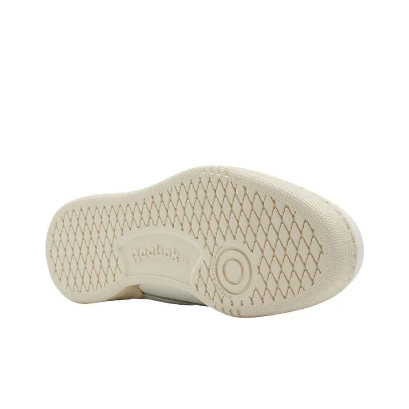 Reebok Club C Anti Slip Wear Resistant Low Top Kids' Skateboarding Shoes White Teenagers-4