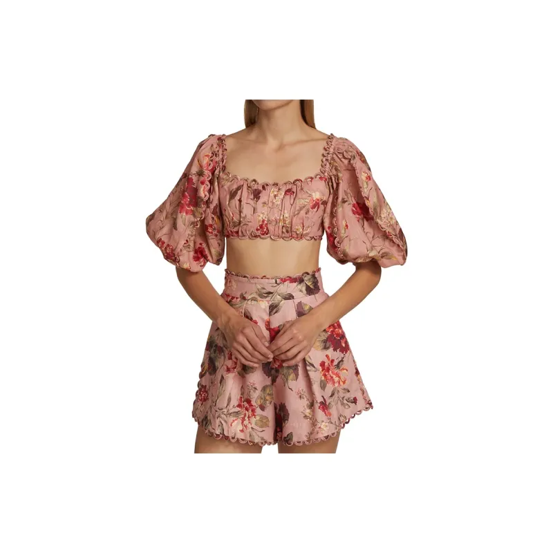 Zimmermann Cassia Scallop Crop Top-3