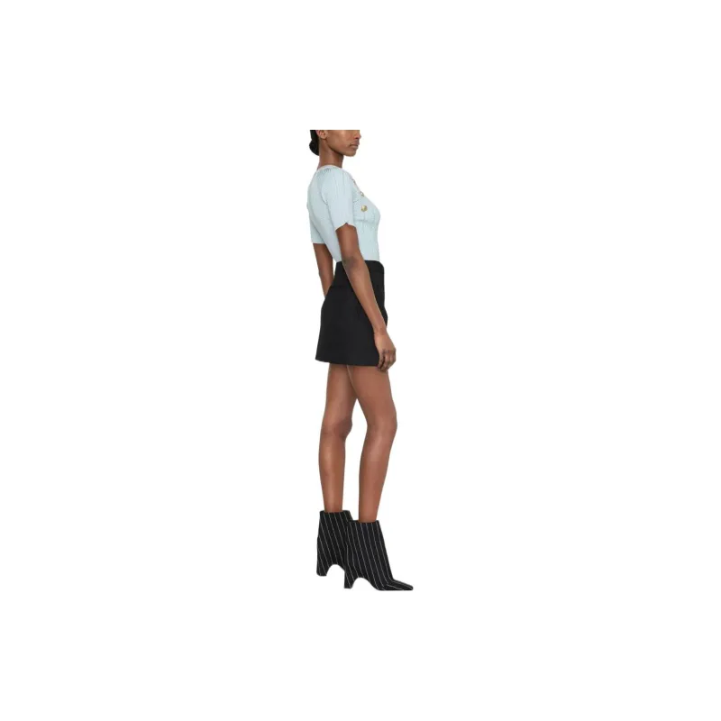 BALMAIN FW22 Sweater Women's Light Blue-2