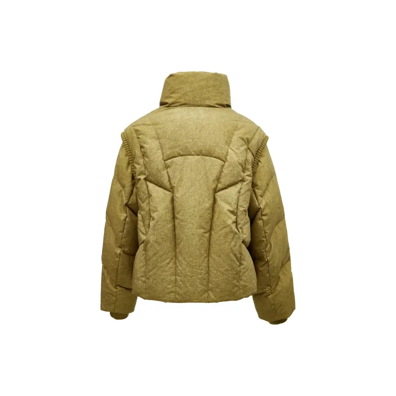 ONLY Down Jackets Women's E04 Charcoal Moss Green-1