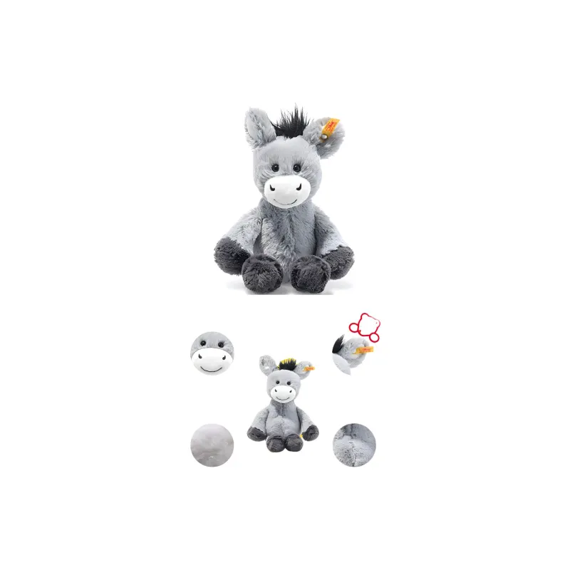 Steiff Dinkie Little Donkey Gray Dolls Plush Doll 20cm/30cm Height-1
