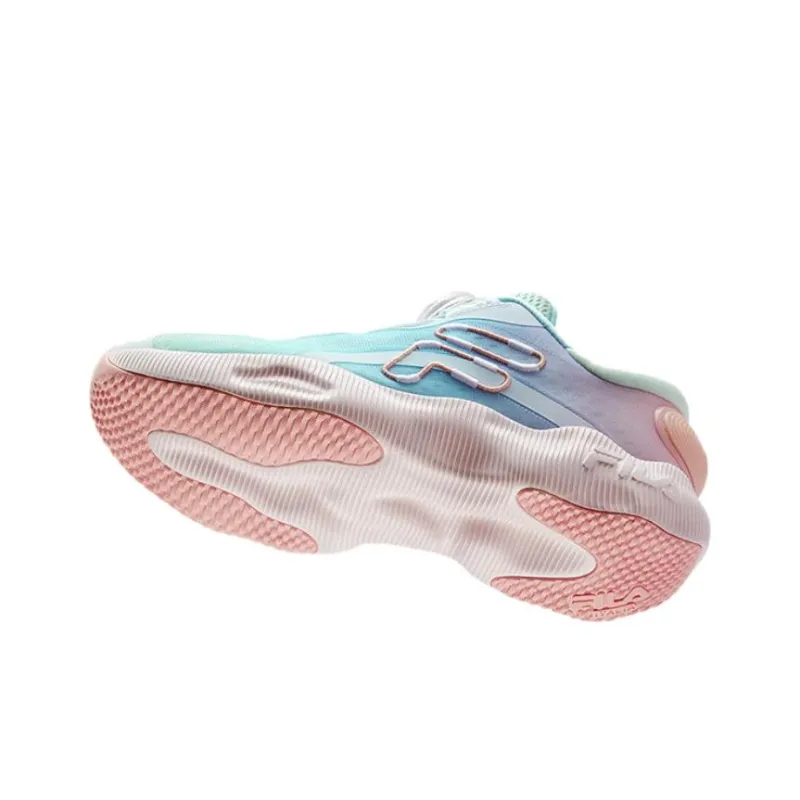 FILA KIDS BOA Anti Slip Wear Resistant Low Top Kids' Training Shoes Blue Pink Unisex-6