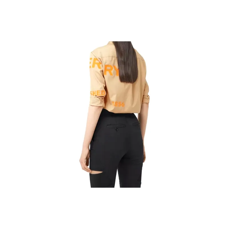 Burberry Shirts Women's Light Orange-3