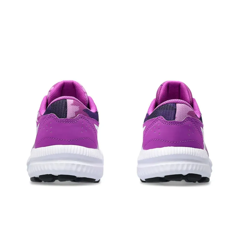 Asics Gel-Contend 8 Anti-Slip Wear-Resistant Low-Top Kids' Running Shoes Purple White Teenagers-3