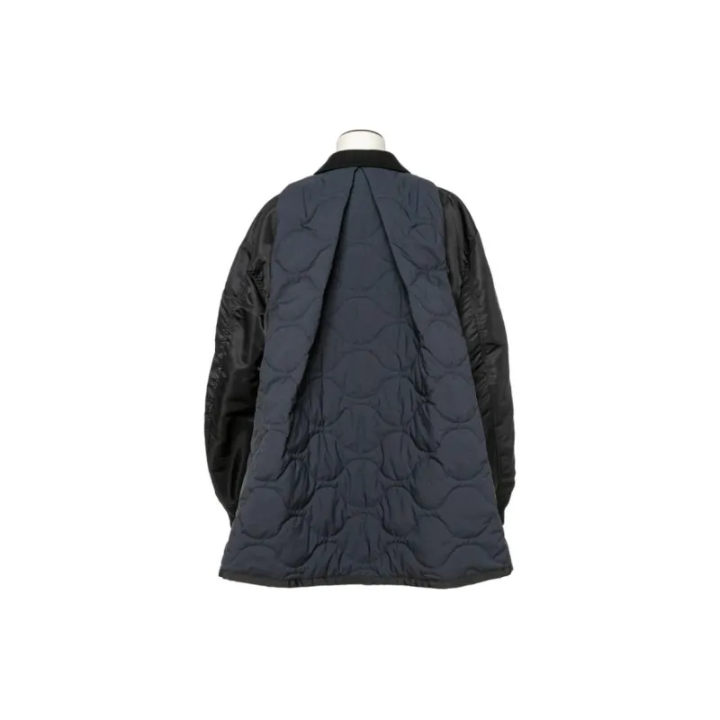 Sacai Double Breasted Panelled Bomber Jacket-1