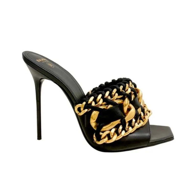 BALMAIN Other Slide Slippers Women's Black-4