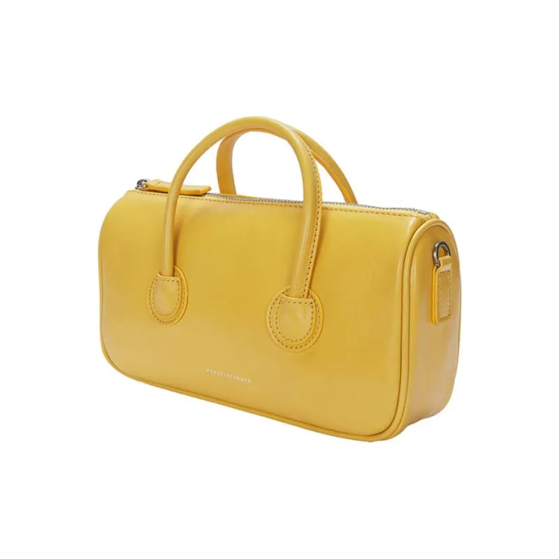 MARGE SHERWOOD Cow Leather Shoulder Bag Crossbody Bag Handbag Small Size Women's Yellow-1