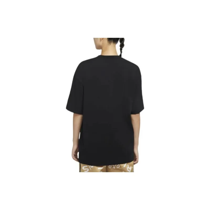 Jordan Drop Shoulder Sleeve T-Shirt Women's Black-4