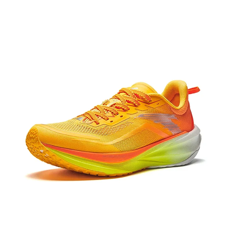 ANTA Plastic Pioneer Running Shoes Men Low Top Fluorescent Mango Orange/Papyrus White/Fluorescent True Orange-1